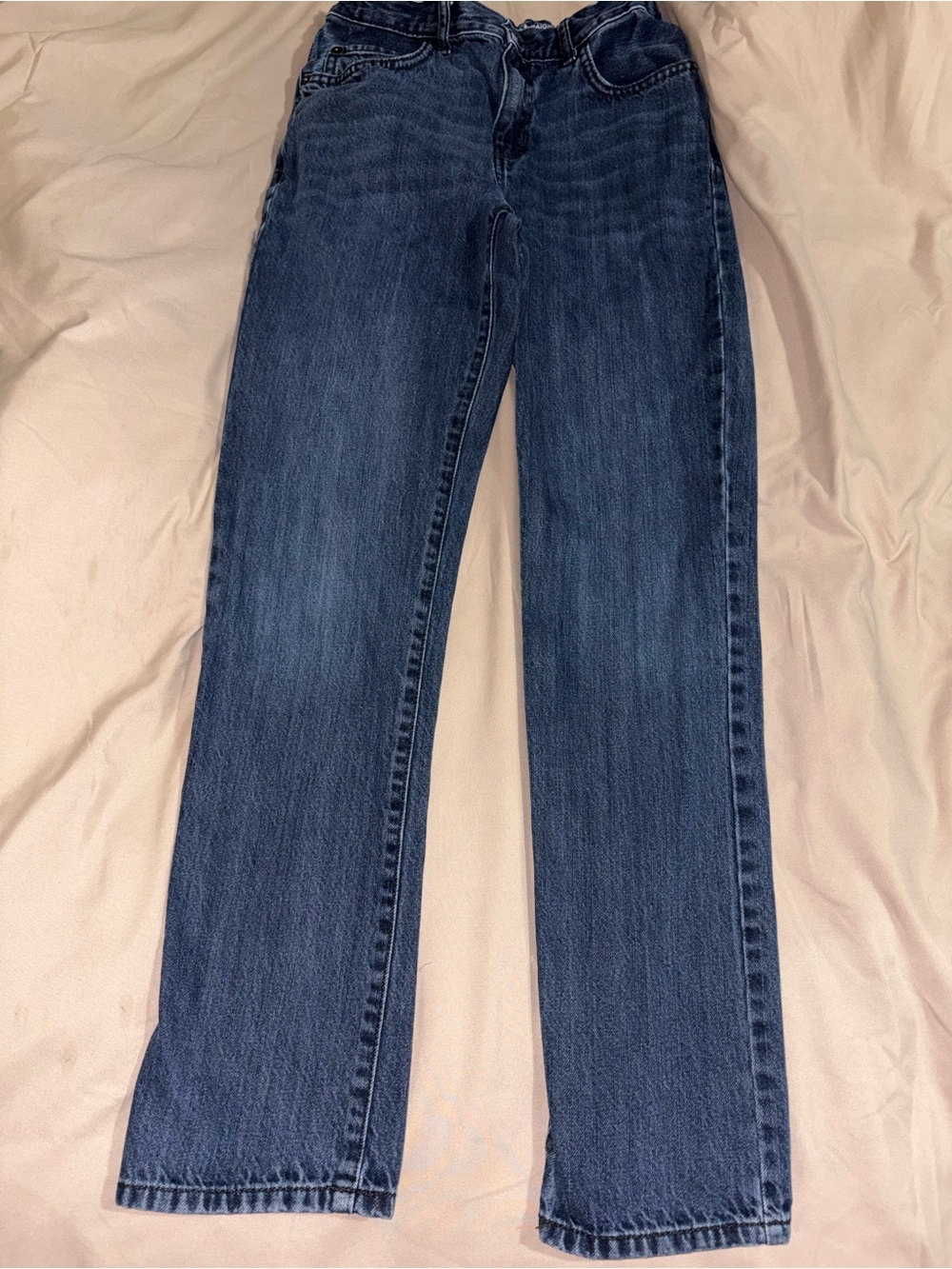 The Children’s Place Boys Straight Leg Jeans Size 14 Dark Wash Adj Waist EUC